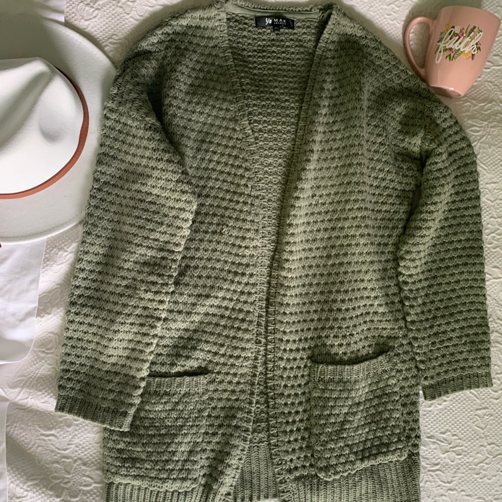 Green cardigan SOLD